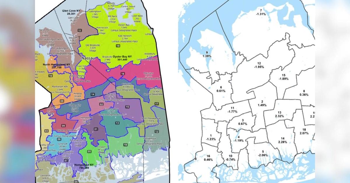 Nassau County Democrats suing to block new legislative maps - CBS New York